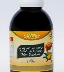 COMPOSTO DE MEL E EXTRATO DE PRÓPOLIS SABOR EUCALIPTO 150G COMPOSTO DE MEL E EXTRATO DE PRÓPOLIS SABOR EUCALIPTO 150G